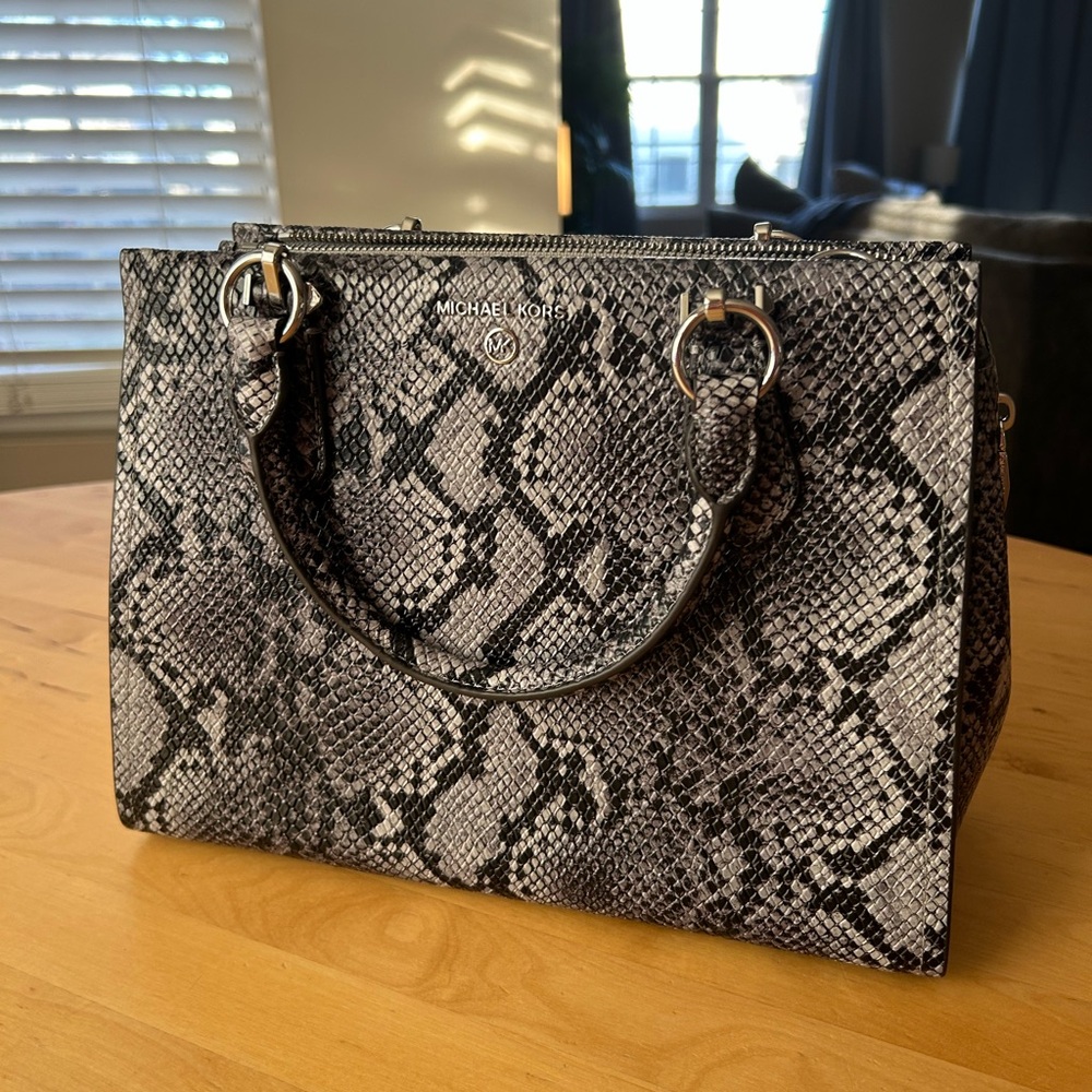 Michael Kors Snake Print Handbag